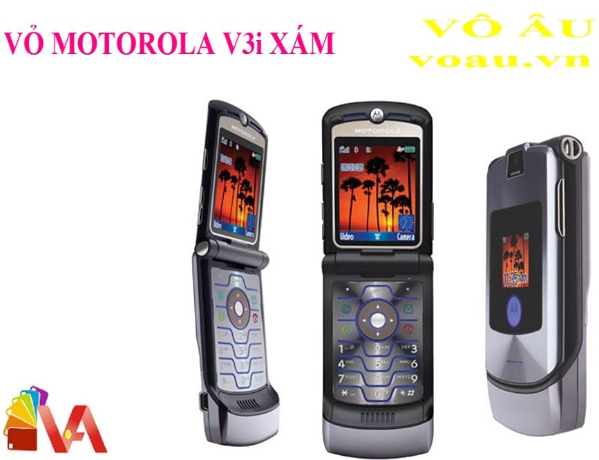 VỎ MOTOROLA V3i MÀU XÁM KHÔNG PHÍM