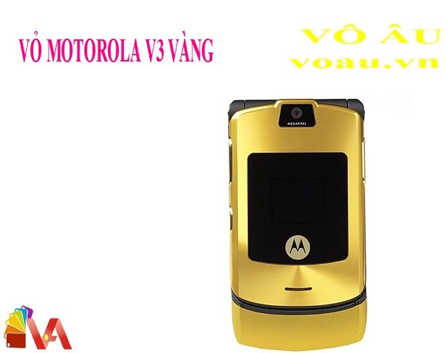 VỎ MOTOROLA V3 MÀU VÀNG KHÔNG PHÍM