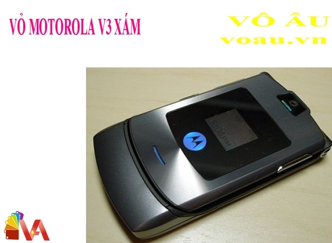 VỎ MOTOROLA V3 MÀU XÁM KHÔNG PHÍM