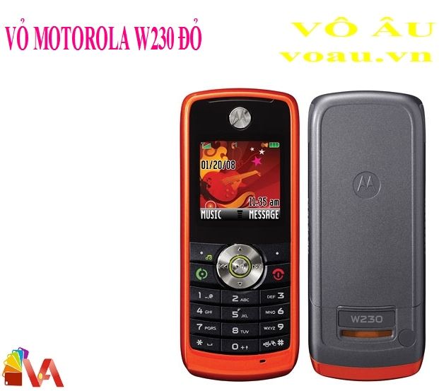 VỎ MOTOROLA W230 MÀU ĐỎ KHÔNG PHÍM