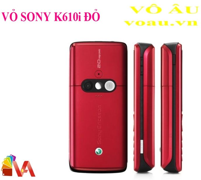 VỎ SONY K610i MÀU ĐỎ KHÔNG PHÍM