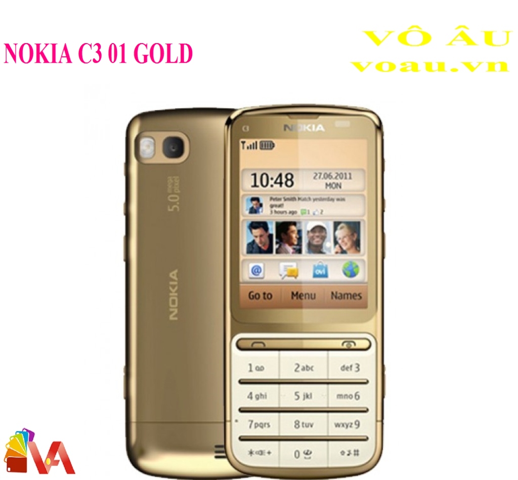 NOKIA C3 01 MÀU GOLD