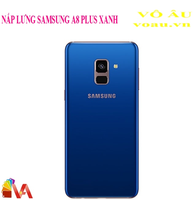 NẮP LƯNG SAMSUNG A8 PLUS MÀU XANH