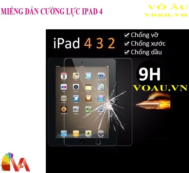 KÍNH CƯỜNG LỰC IPAD 4