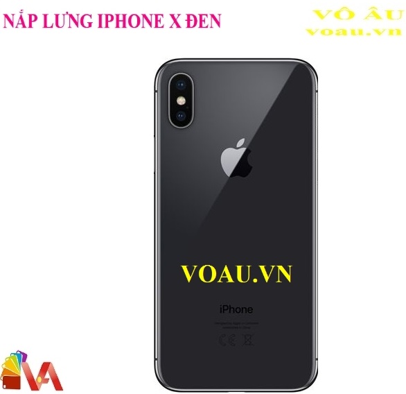 NẮP LƯNG ĐẬY PIN IPHONE X MÀU ĐEN