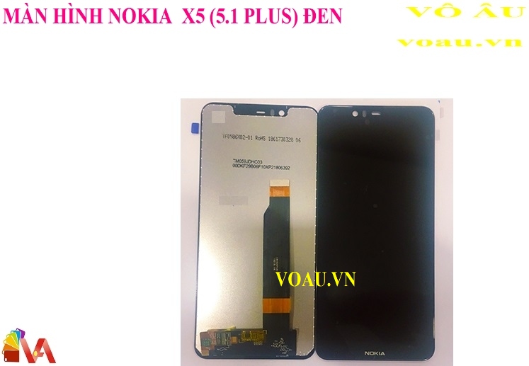 MÀN HÌNH BỘ NOKIA 5.1 PLUS FULL MÀU ĐEN