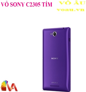 BỘ VỎ SONY C2305 MÀU TÍM CÓ NÚT