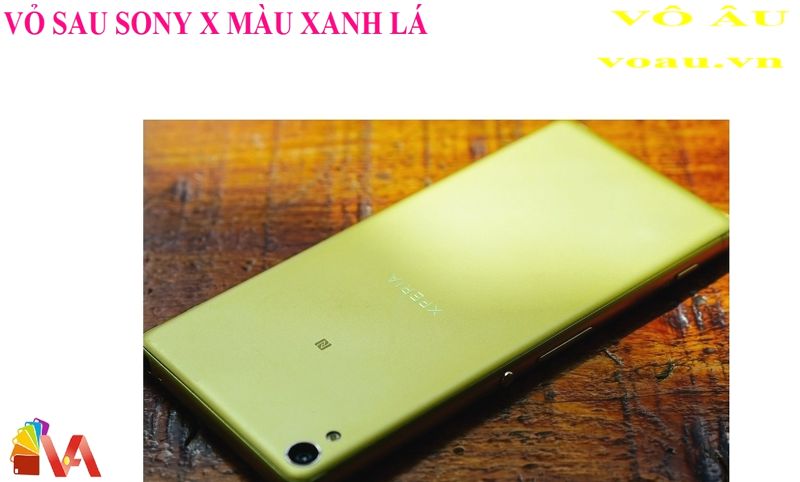 VỎ SAU ĐẬY PIN SONY X MÀU XANH LÁ ZIN MÁY