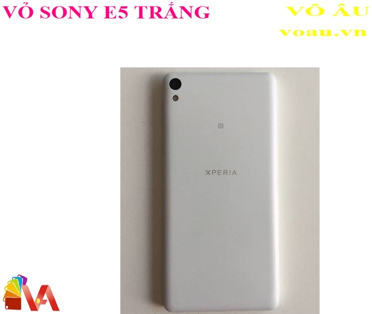 BỘ VỎ SONY E5 MÀU TRẮNG CÓ NÚT