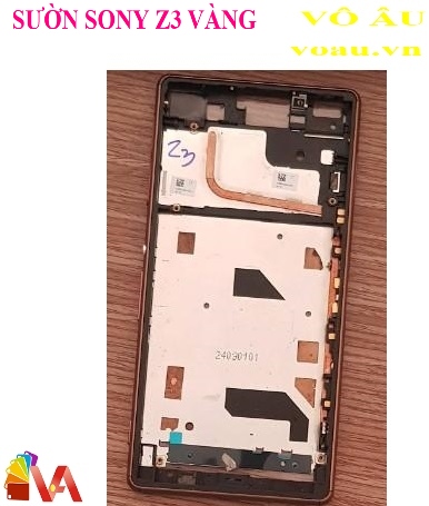 KHUNG SƯỜN SONY Z3 MÀU VÀNG