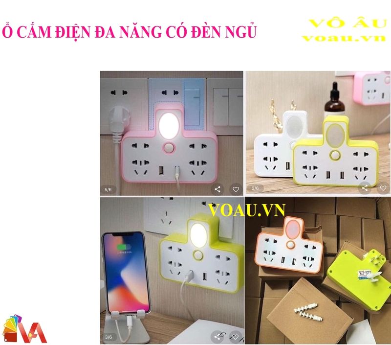 Ổ CẮM ĐIỆN ĐA NĂNG CÓ ĐÈN NGỦ