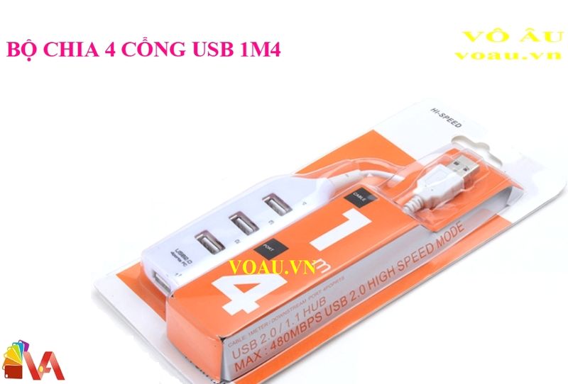 BỘ CHIA 4 CỔNG USB 1M4