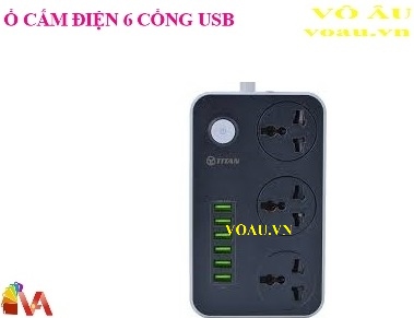 Ổ CẮM ĐIỆN 6 CỔNG USB