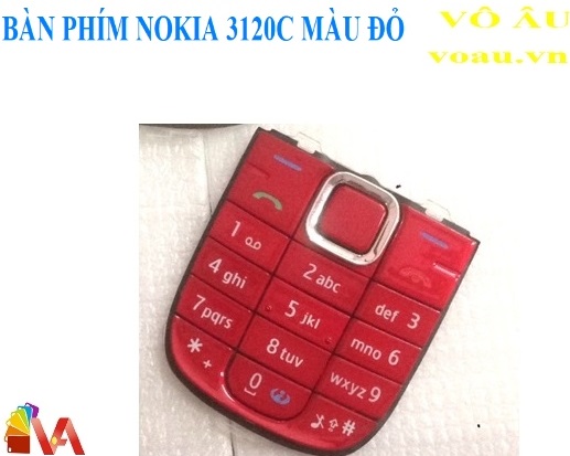 BÀN PHÍM NOKIA 3120C MÀU ĐỎ