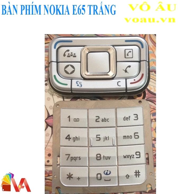 BÀN PHÍM NOKIA E65 MÀU TRẮNG