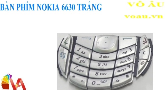 BÀN PHÍM NOKIA 6630 MÀU TRẮNG