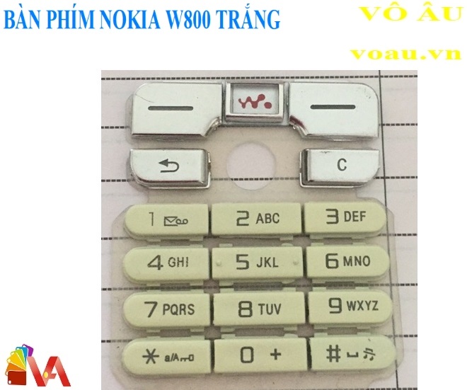 BÀN PHÍM NOKIA W800 MÀU TRẮNG