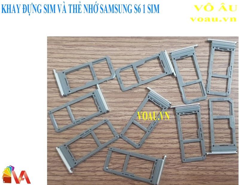 KHAY ĐỰNG SIM VÀ THẺ NHỚ SAMSUNG S6 1 SIM