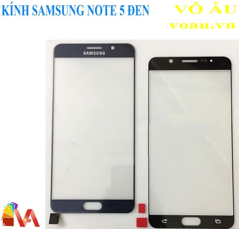 KÍNH SAMSUNG NOTE 5 MÀU ĐEN