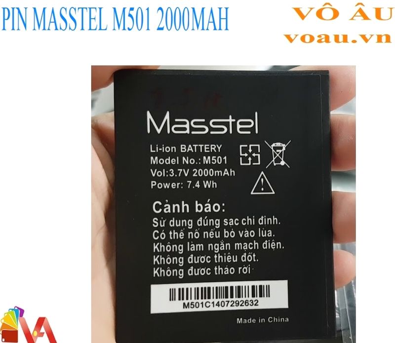 PIN MASSTEL M501 2000MAH