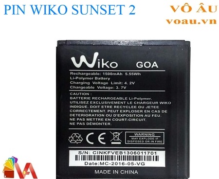 PIN WIKO SUNSET 2