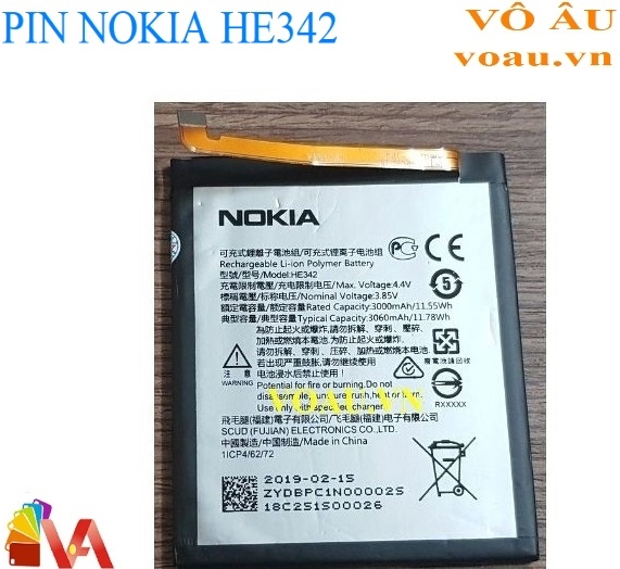 PIN NOKIA HE342