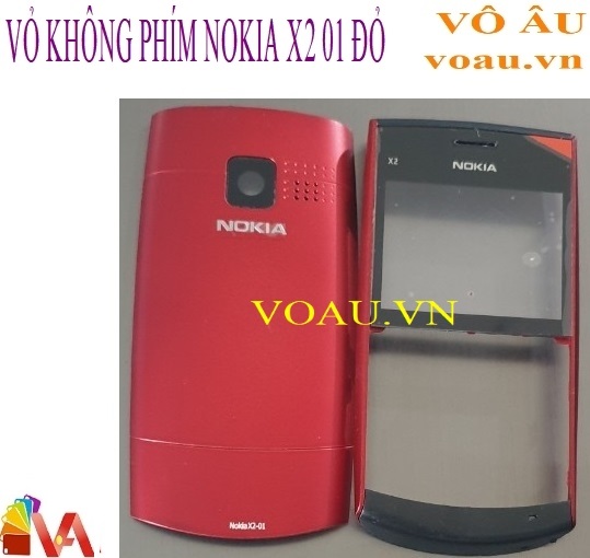 VỎ KHÔNG PHÍM NOKIA X2 01 MÀU ĐỎ