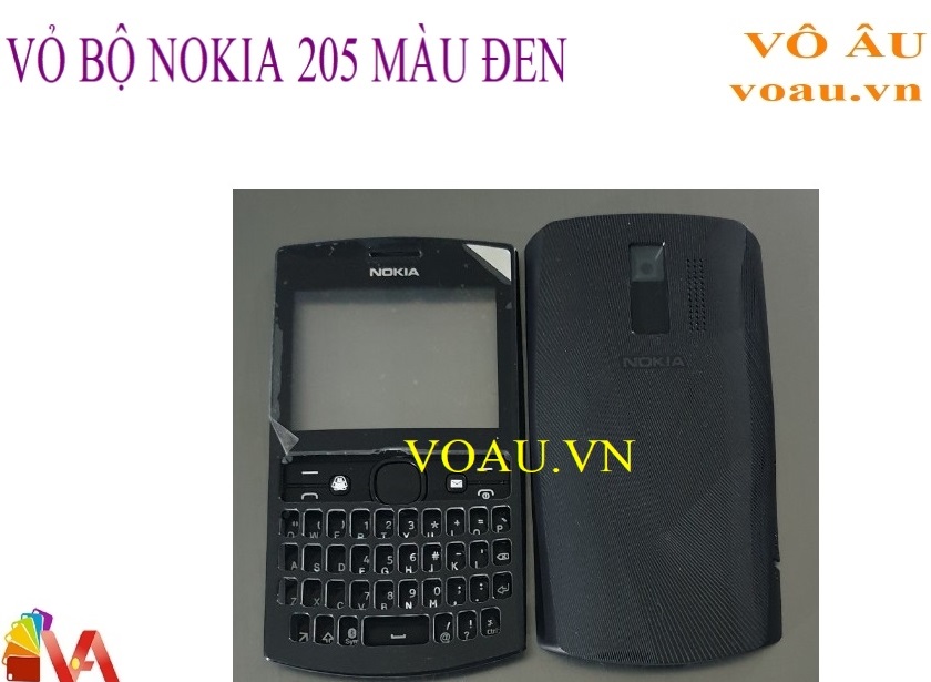 VỎ BỘ NOKIA 205 MÀU ĐEN