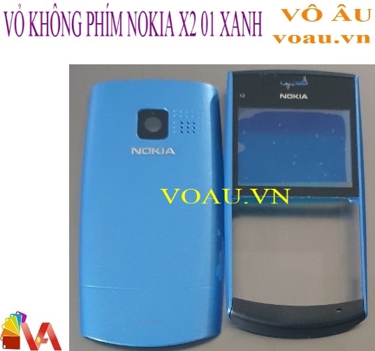 VỎ KHÔNG PHÍM NOKIA X2 01 MÀU XANH