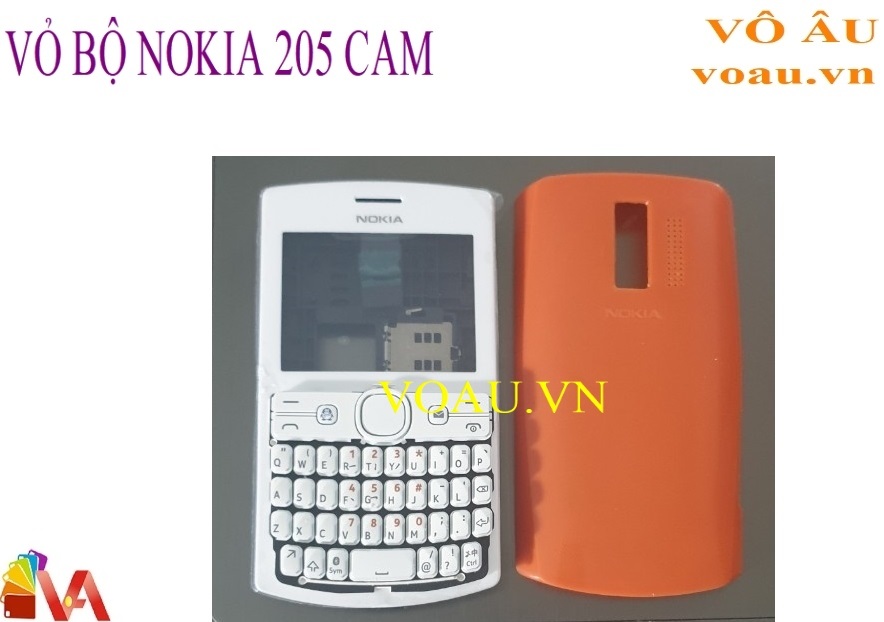 VỎ BỘ NOKIA 205 MÀU CAM