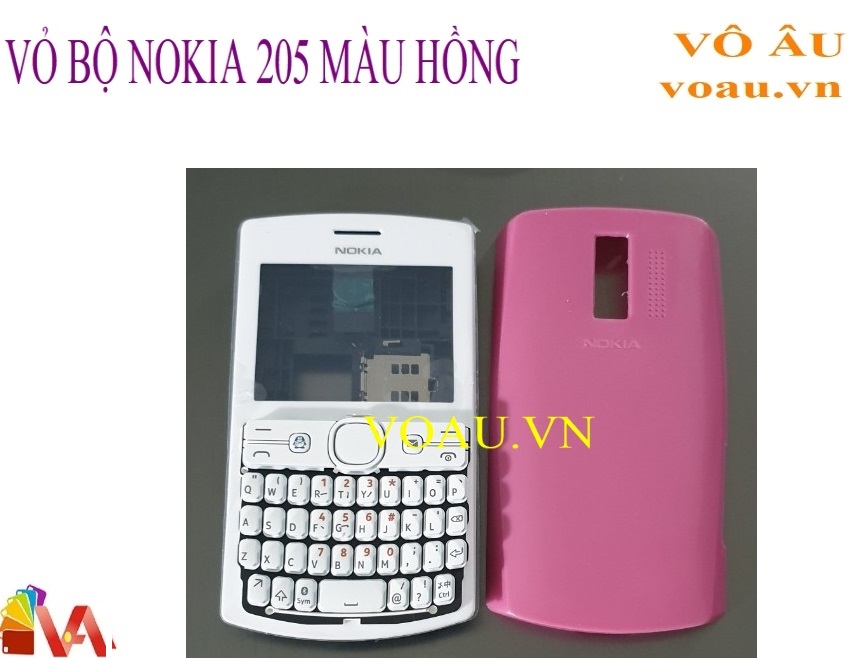 VỎ BỘ NOKIA 205 MÀU HỒNG