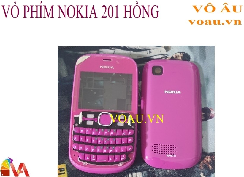 VỎ PHÍM NOKIA 201 MÀU HỒNG