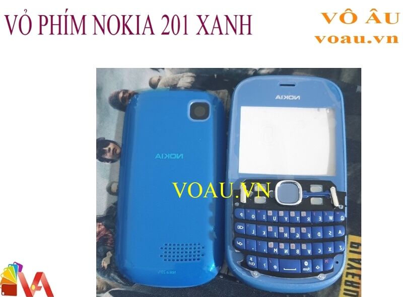 VỎ PHÍM NOKIA 201 MÀU XANH