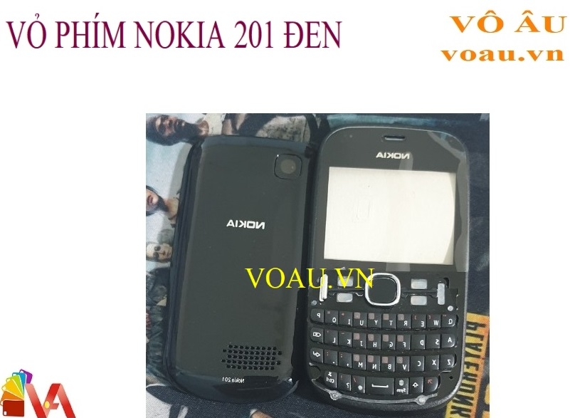 VỎ PHÍM NOKIA 201 MÀU ĐEN