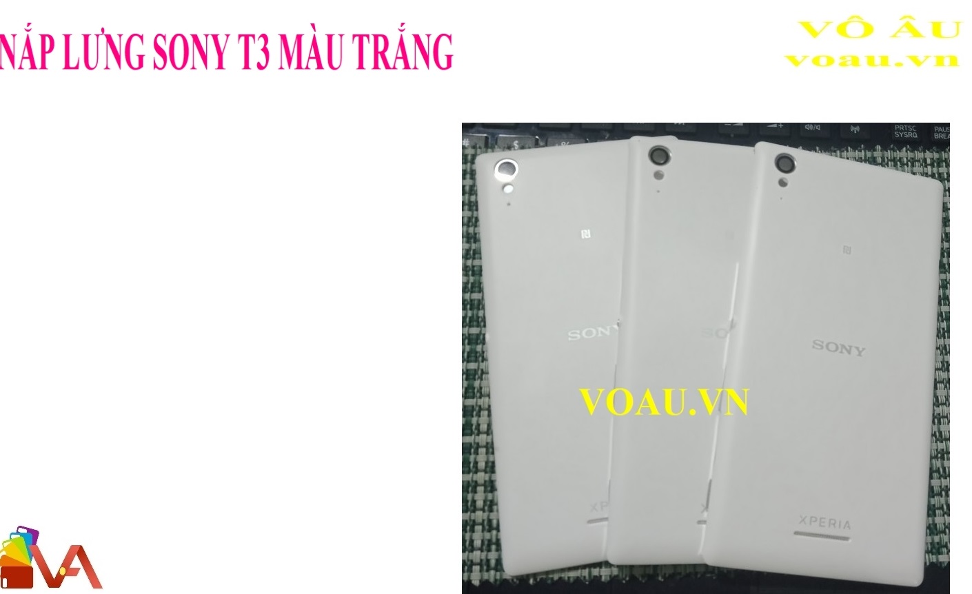 NẮP LƯNG SONY T3 MÀU TRẮNG