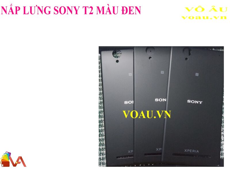 NẮP LƯNG SONY T2 MÀU ĐEN