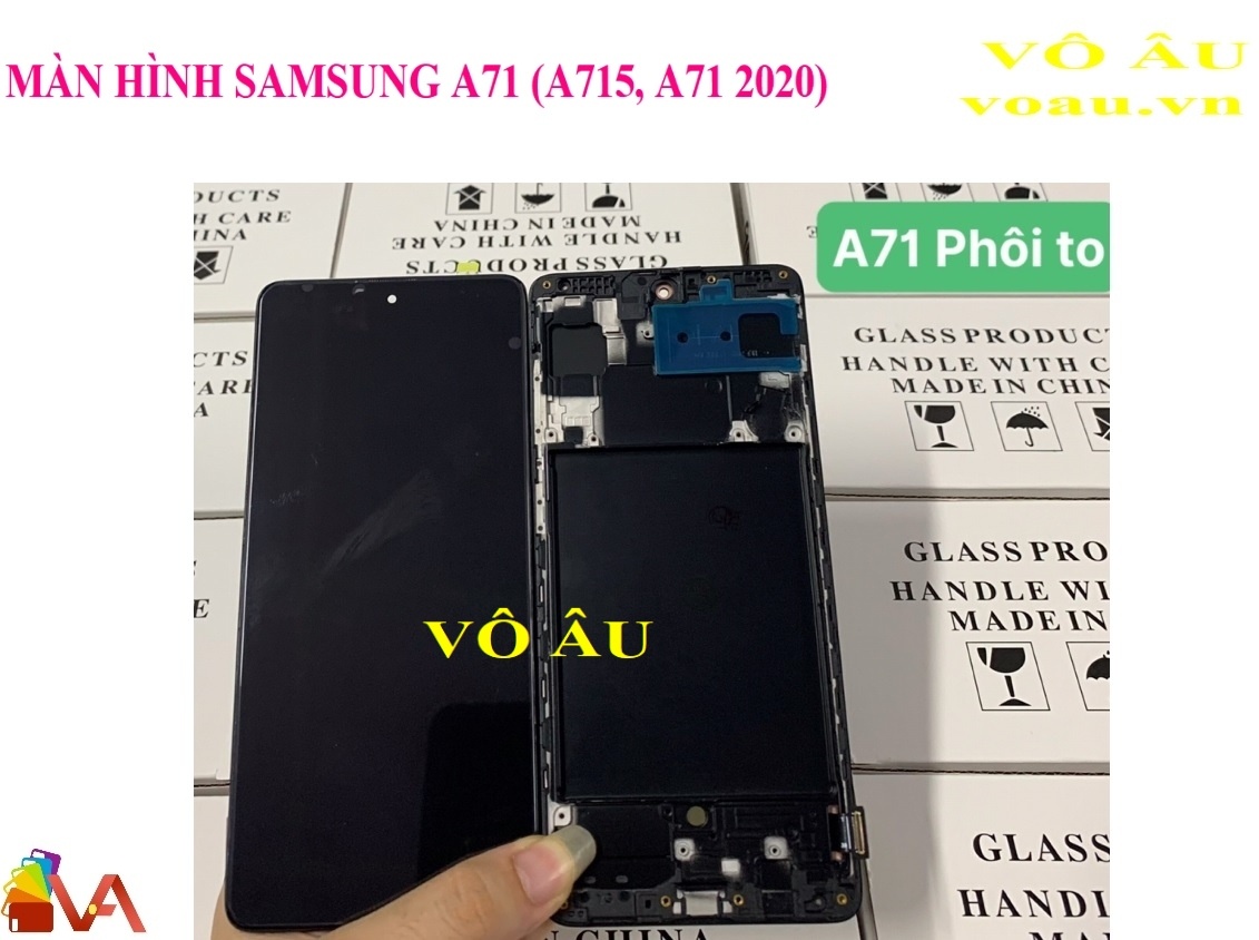 MÀN HÌNH SAMSUNG A71 ZIN OLED CÓ KHUNG PHÔI TO