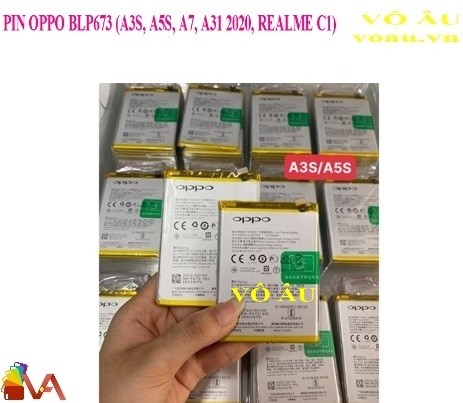 PIN OPPO BLP673 (A3S, A5S, A7, A31 2020, REALME C1) ZIN