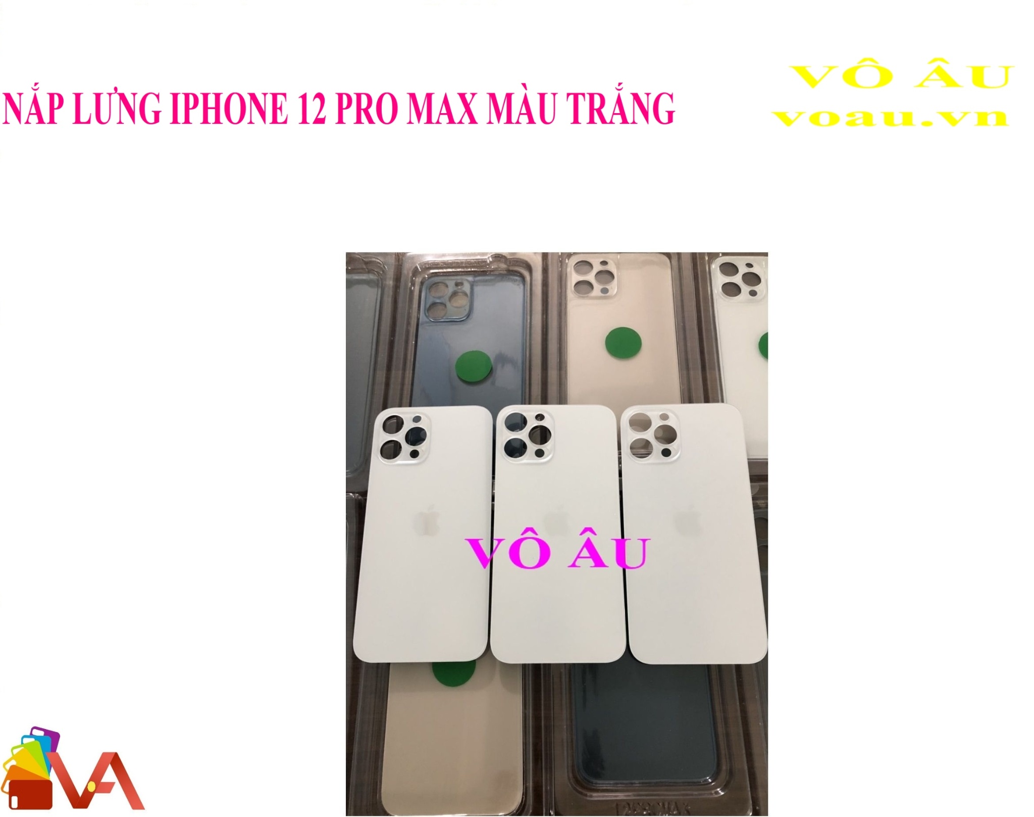 NẮP LƯNG IPHONE 12 PRO MAX MÀU TRẮNG