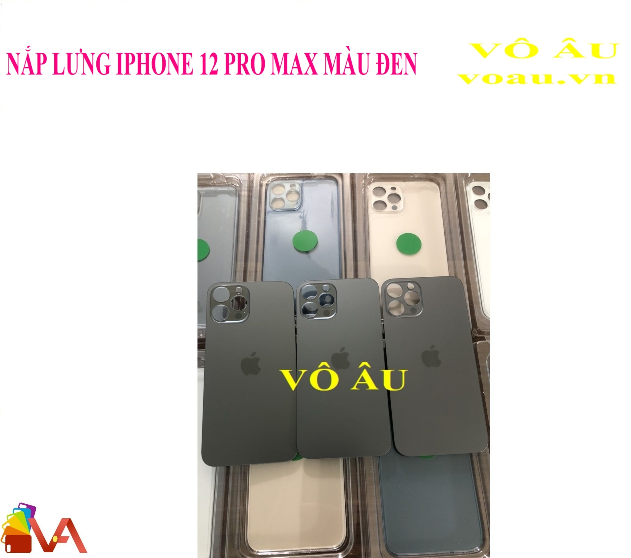 NẮP LƯNG IPHONE 12 PRO MAX MÀU ĐEN