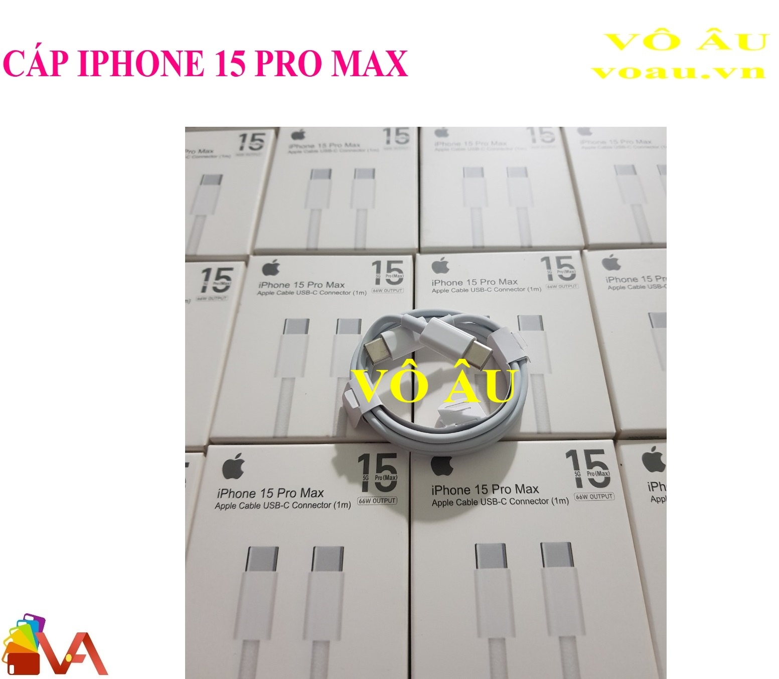 CÁP IPHONE 15 PRO MAX ZIN HỘP