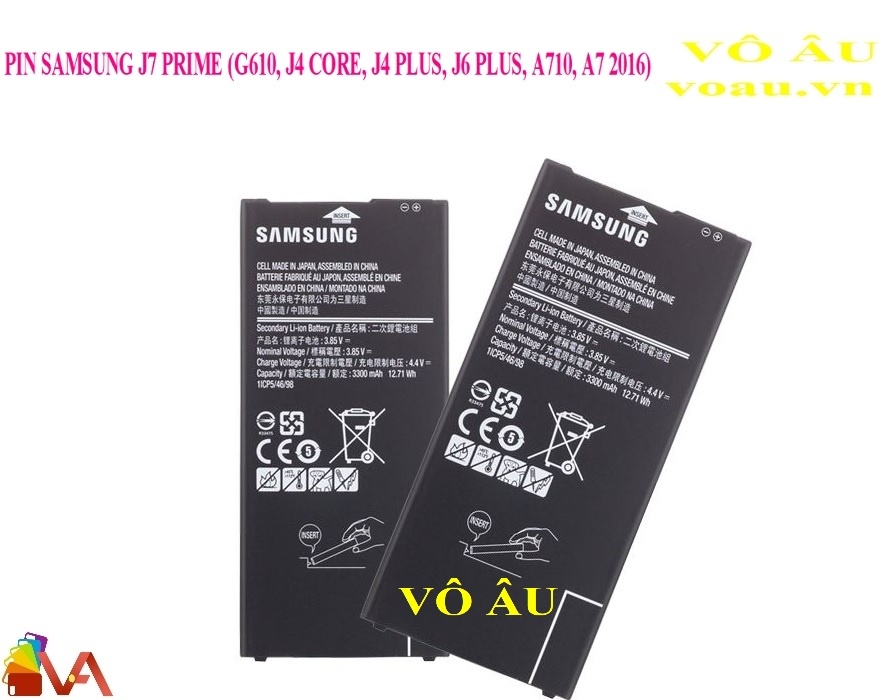 PIN SAMSUNG J7 PRIME (G610, J4 CORE, J4 PLUS, J6 PLUS, A710, A7 2016) ZIN