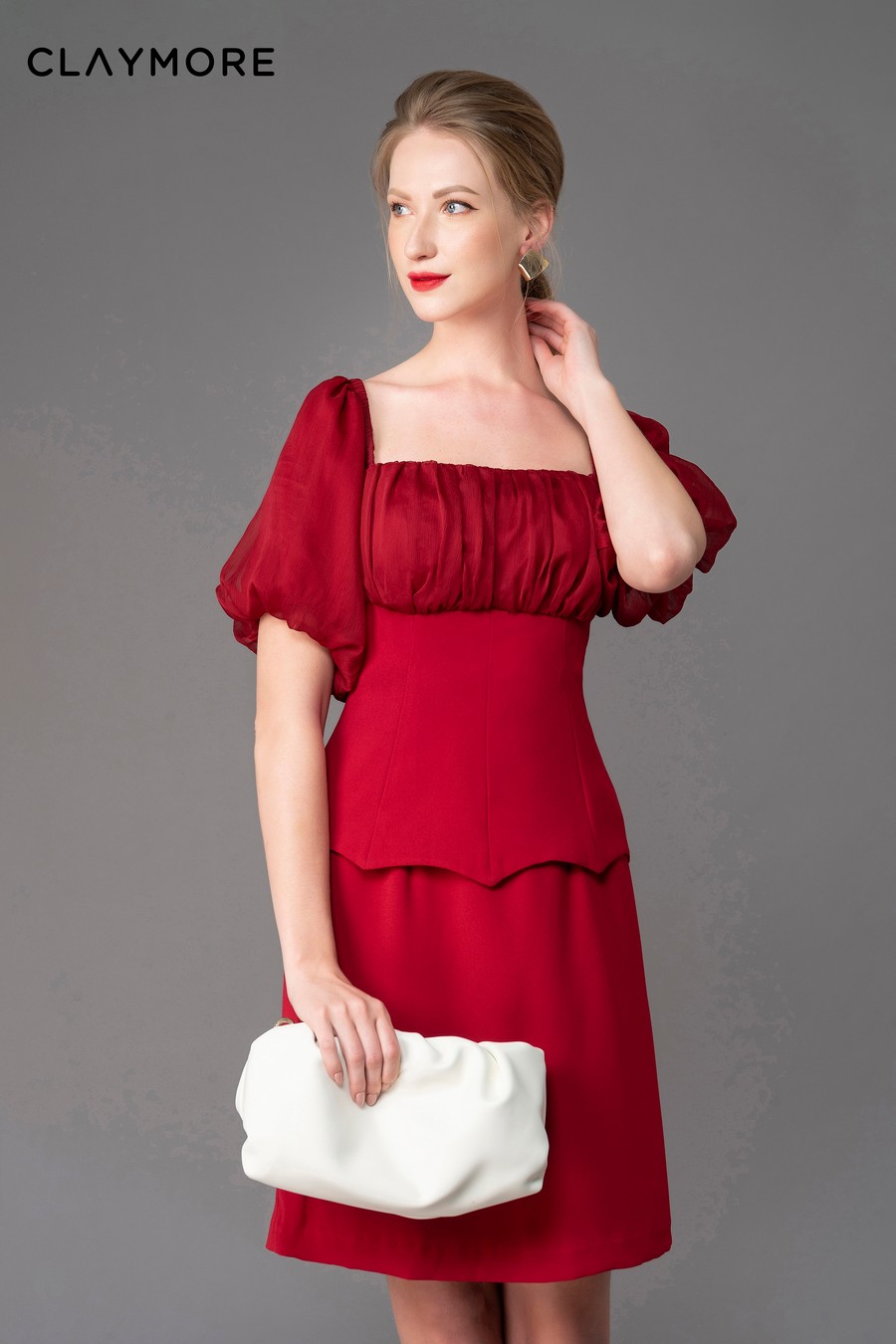 Đầm đỏ dự tiệc tiểu thư váy đỏ mặc noel tết xinh đẹp sang chảnh Milla Dress  | Lazada.vn