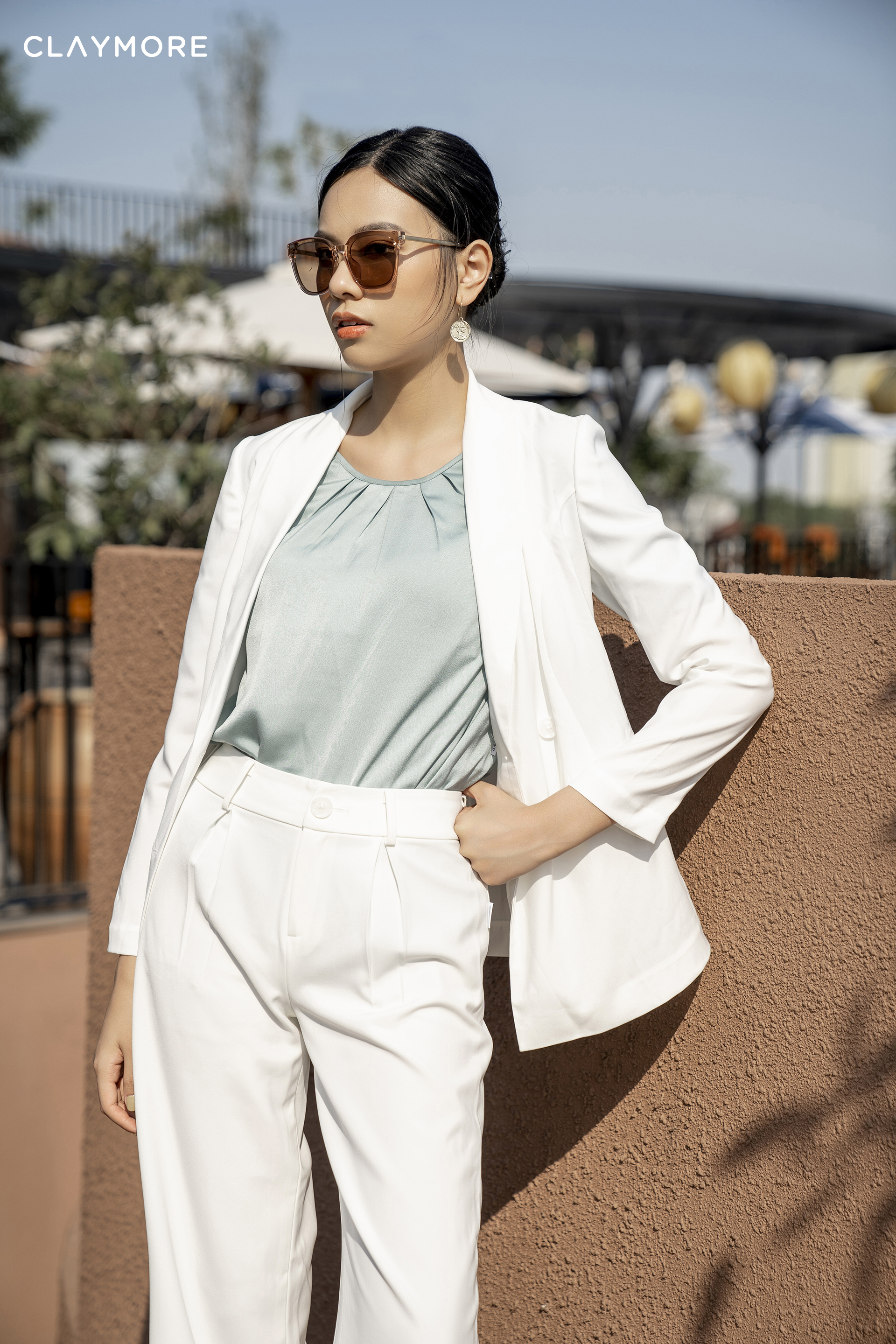 Quần culottes vát gấu