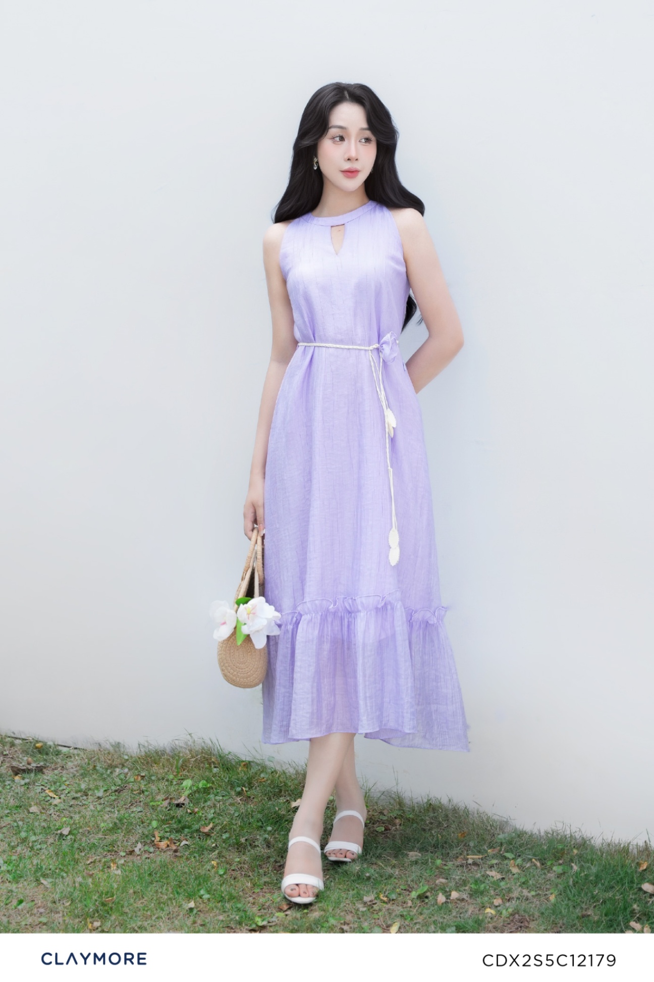 Đầm maxi cổ kiềng