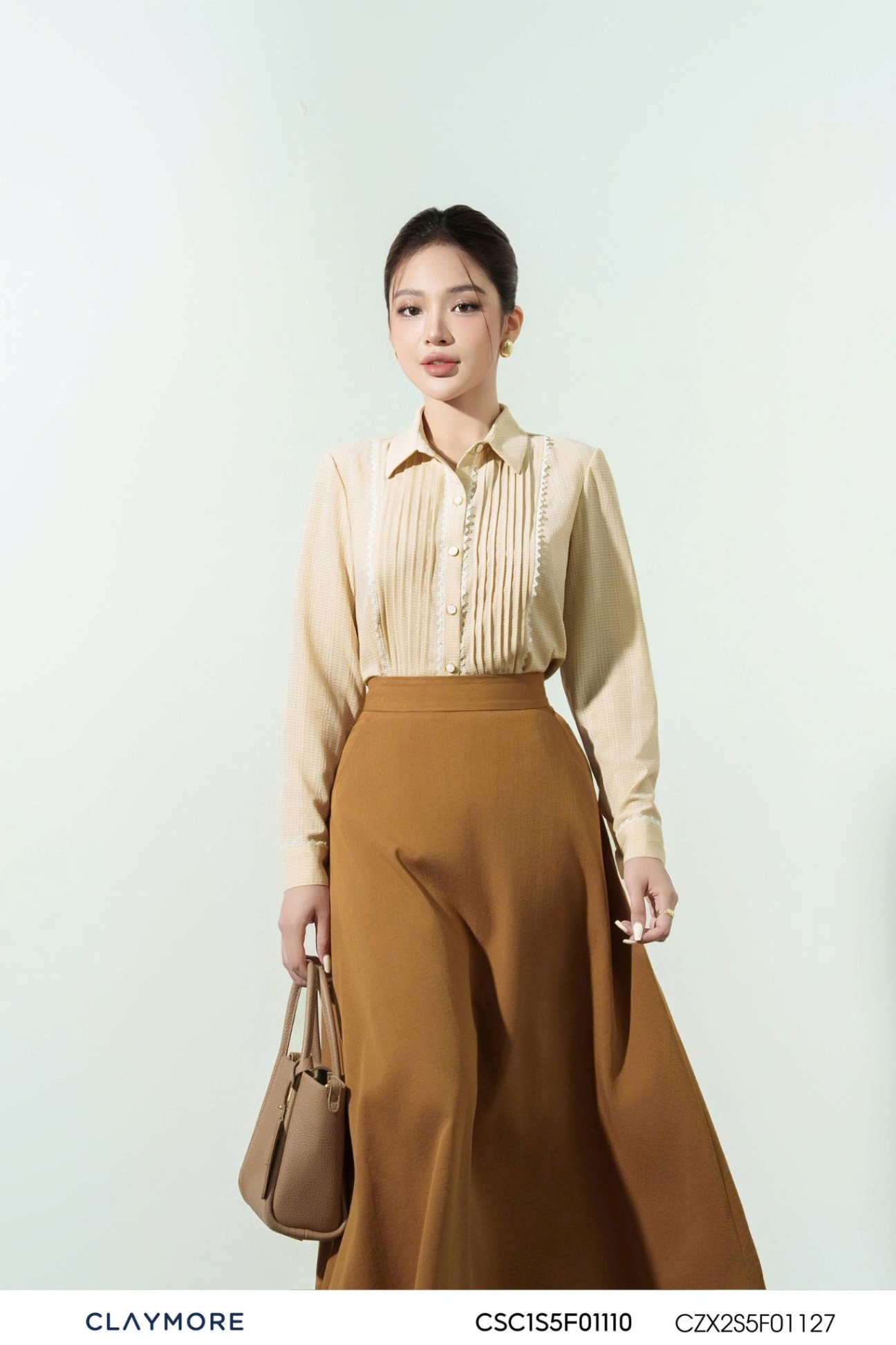 Áo sơ mi phối ren