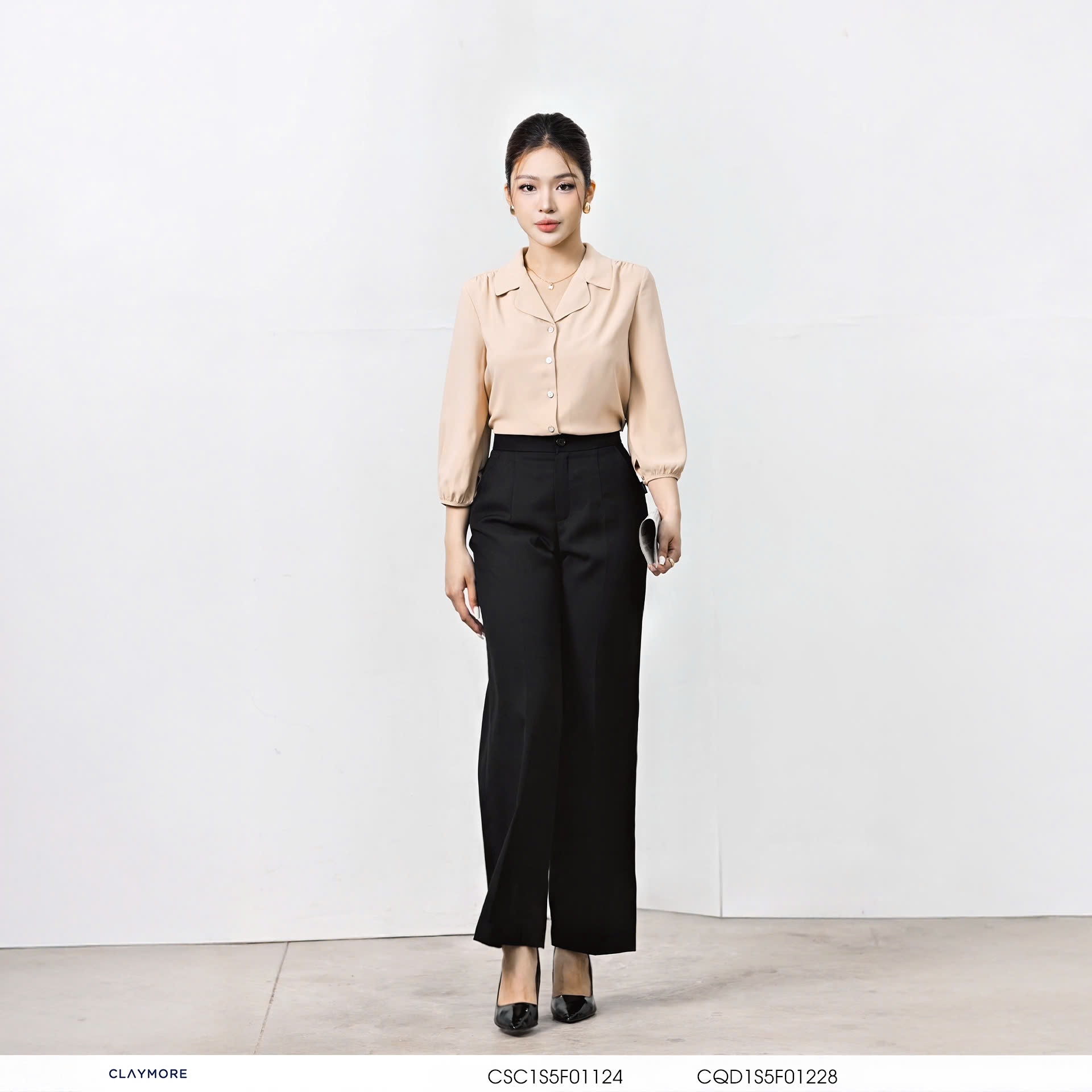 Quần suông cạp 4cm