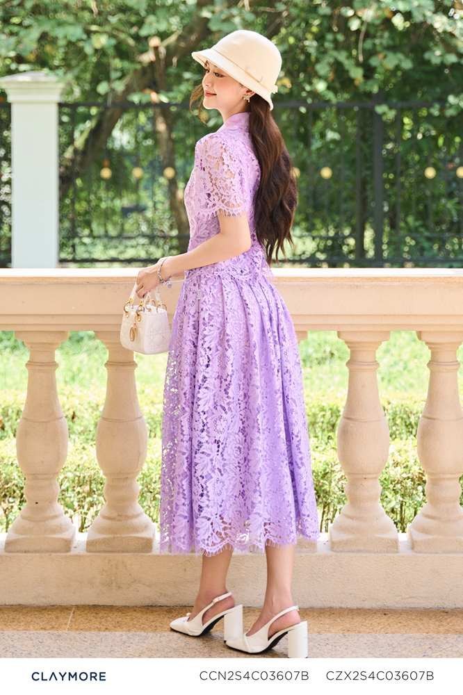 Sơ mi ren phối lụa