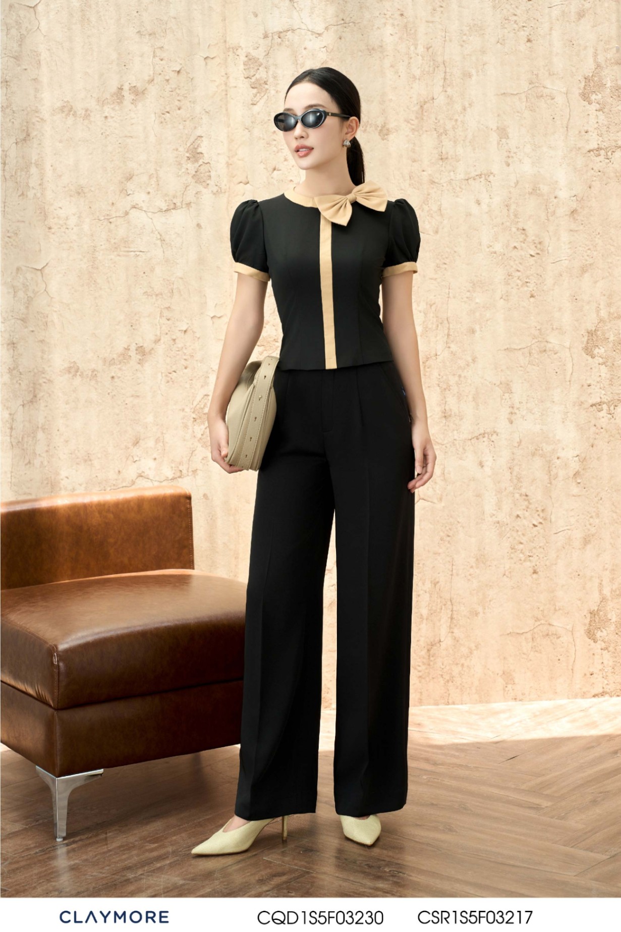 Quần ống suông ko cạp