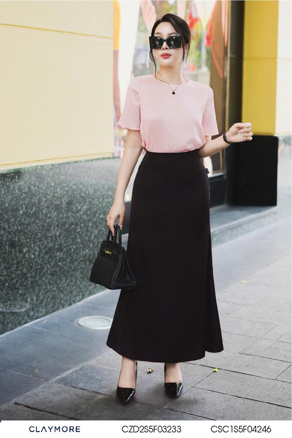 Áo cổ tròn tay suông